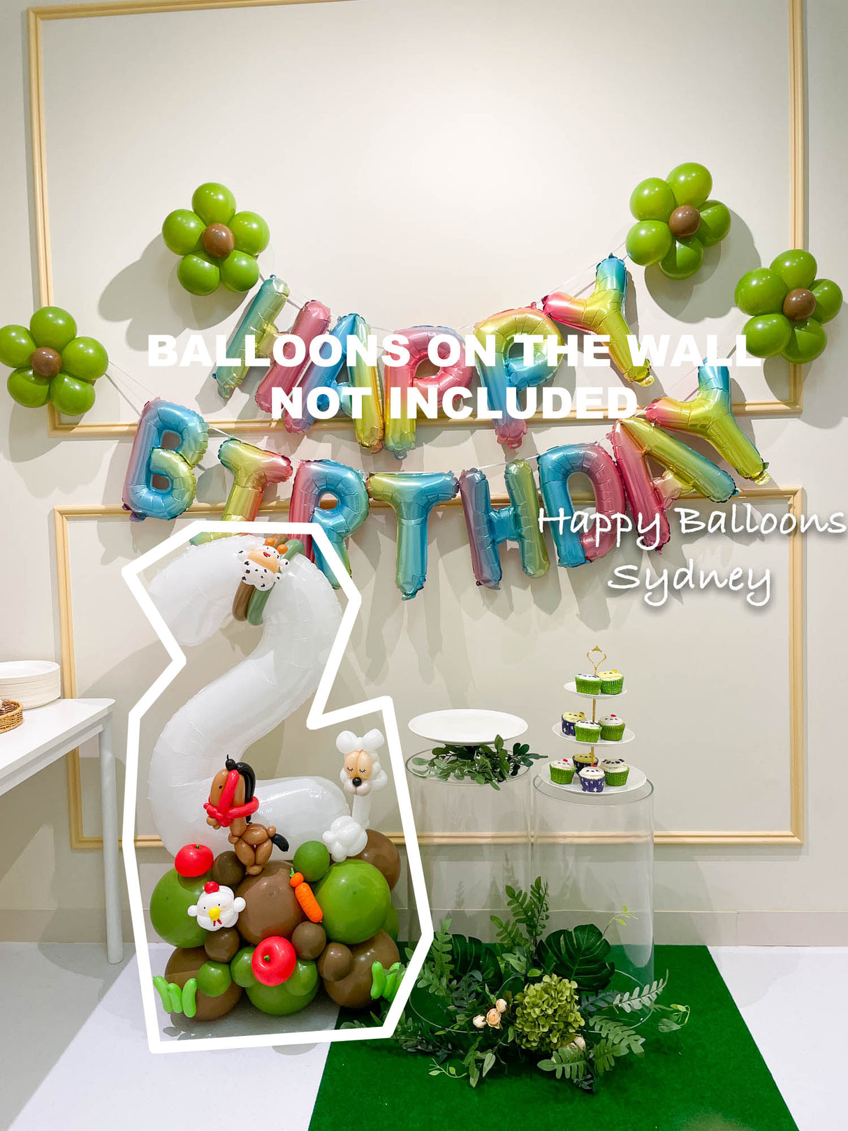 SKU-301013 Birthday Number Balloon Set Animal