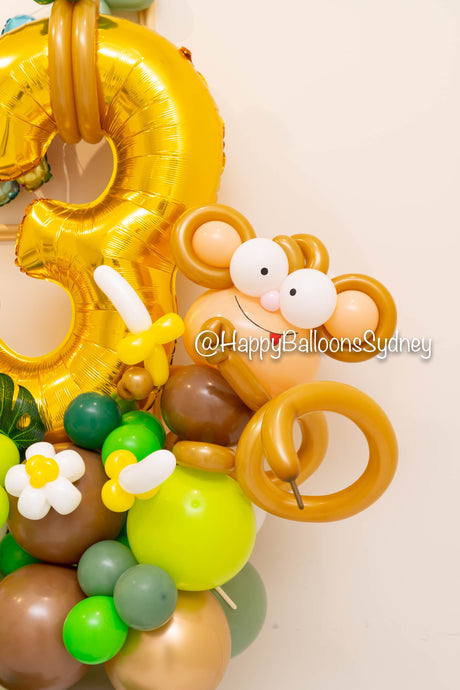 SKU-301018 Monkey Number Balloon Set Monkey