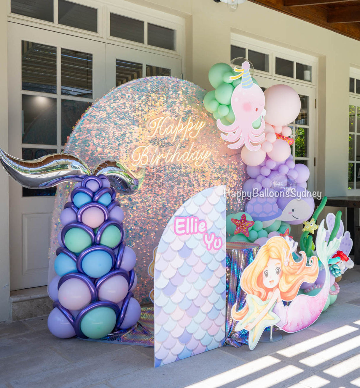 SKU-401011 Mermaid Birthday Party decoration Garland