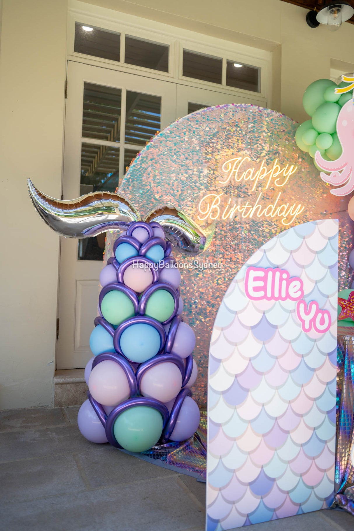 SKU-401011 Mermaid Birthday Party decoration Garland