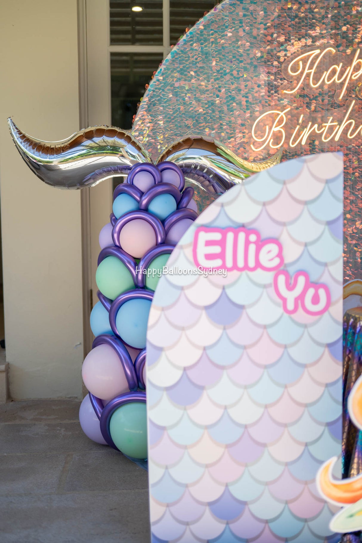 SKU-401011 Mermaid Birthday Party decoration Garland