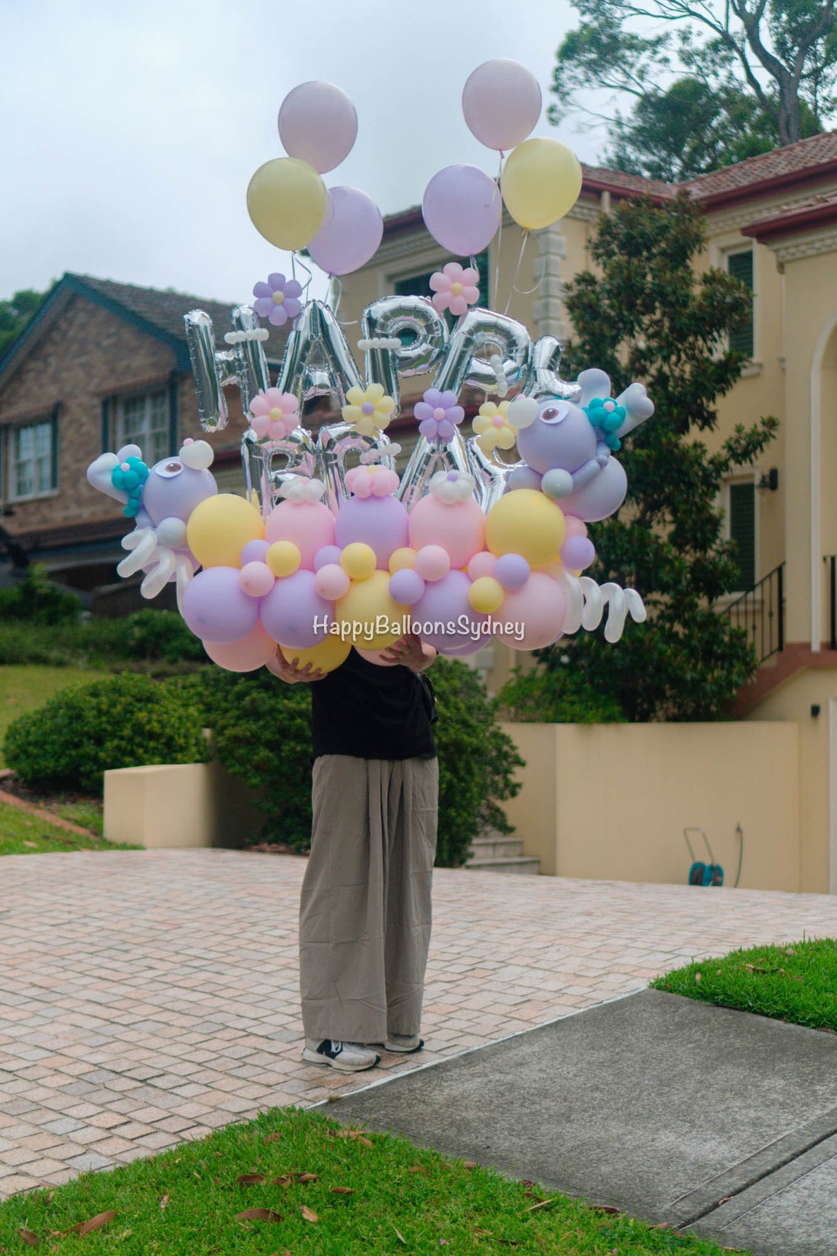 SKU-301039 Helium + Happy Birthday Balloon Set Twins