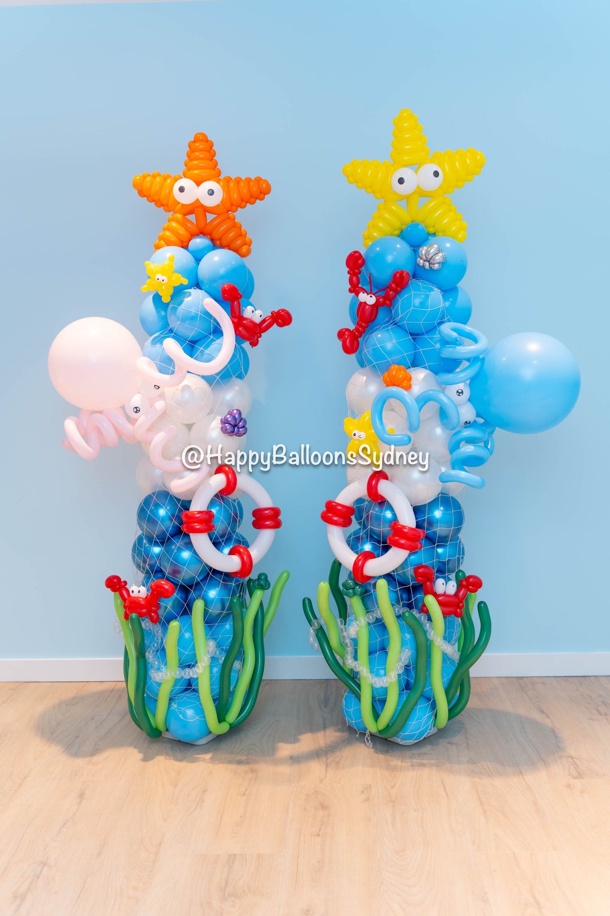 SKU-403001 Ocean theme Balloon column for Business Grand opening