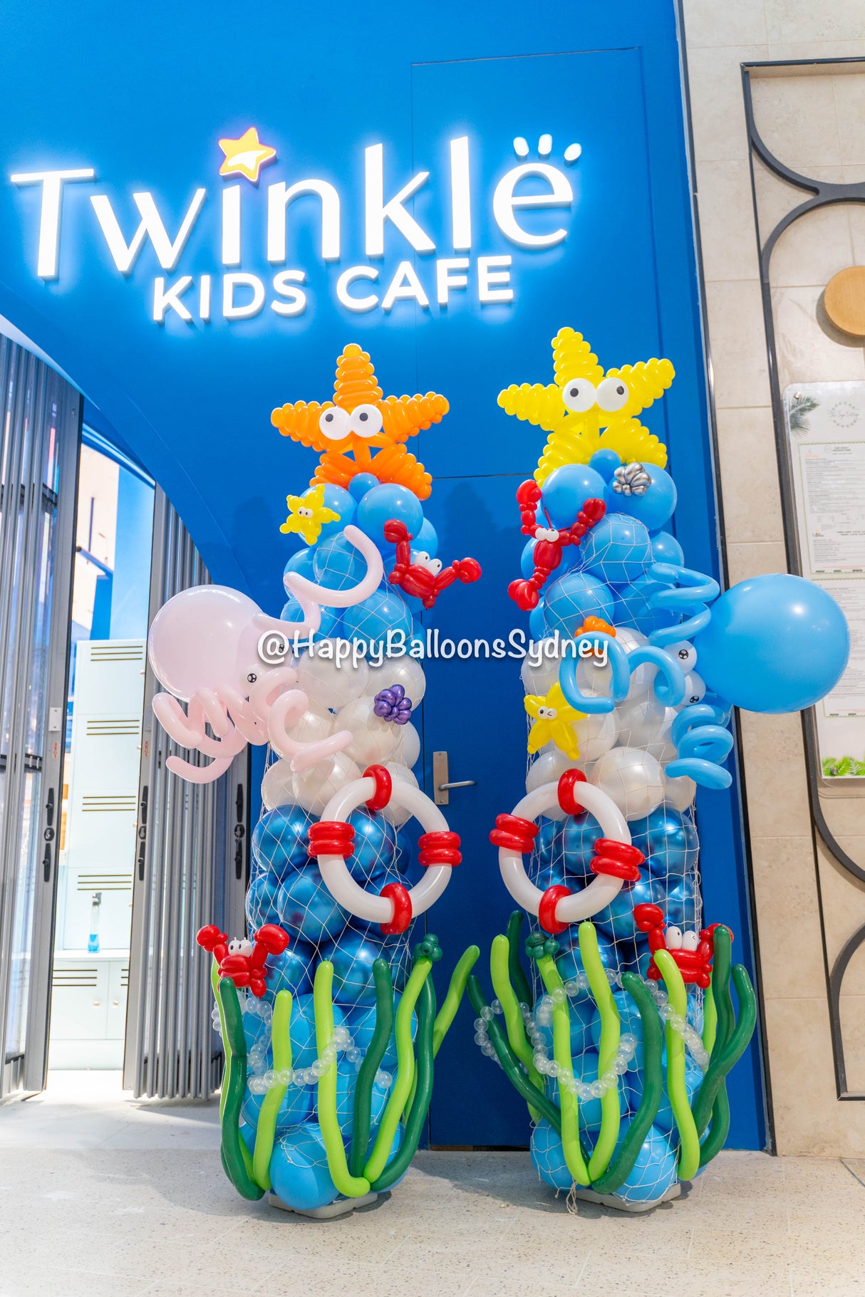 SKU-403001 Ocean theme Balloon column for Business Grand opening