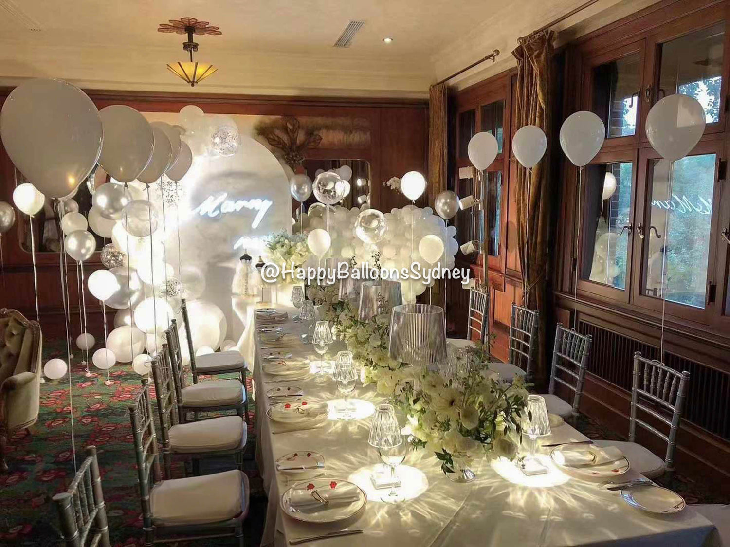 SKU-402001 Engagement decoration Garland and Balloons Heart