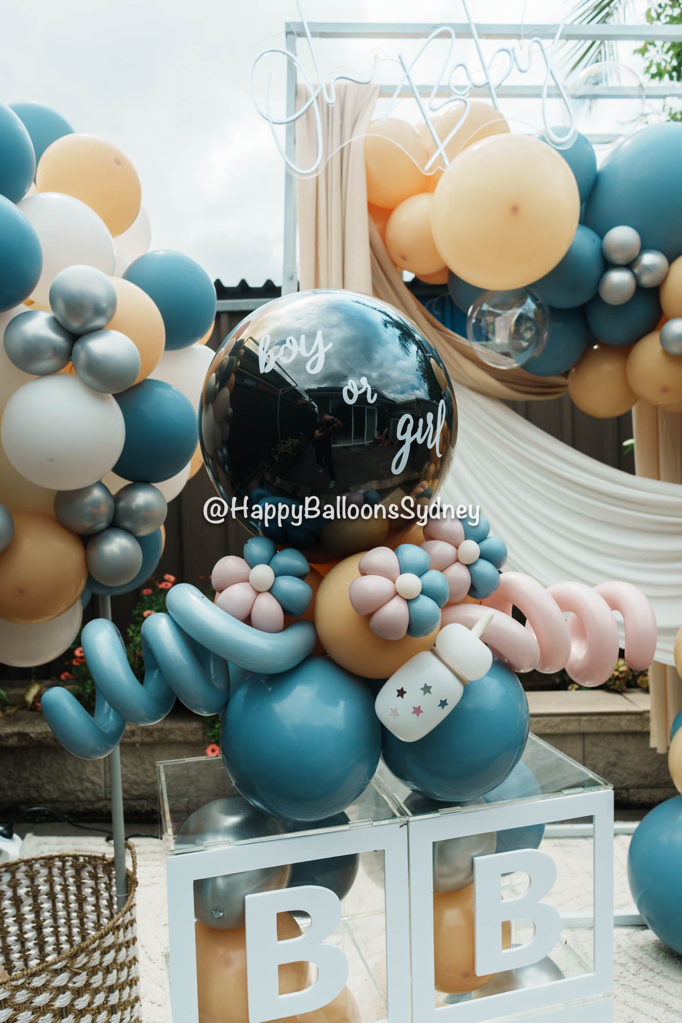 SKU-401009 Gender Reveal Party decoration Garland