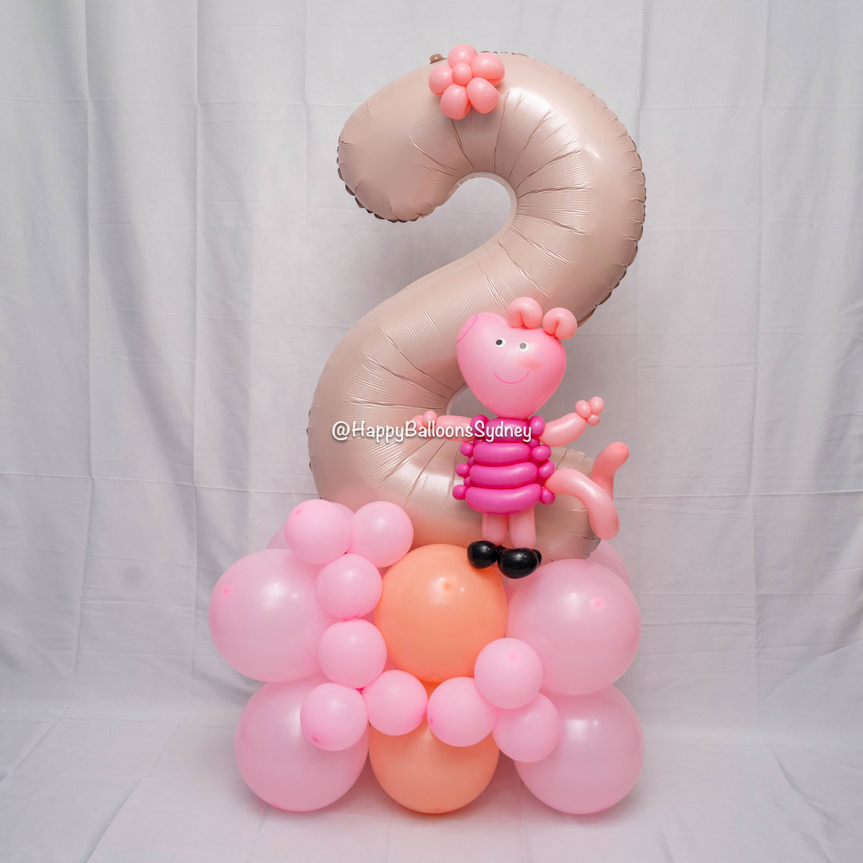 SKU-301024 Peppa Pig Birthday Number Balloon Set