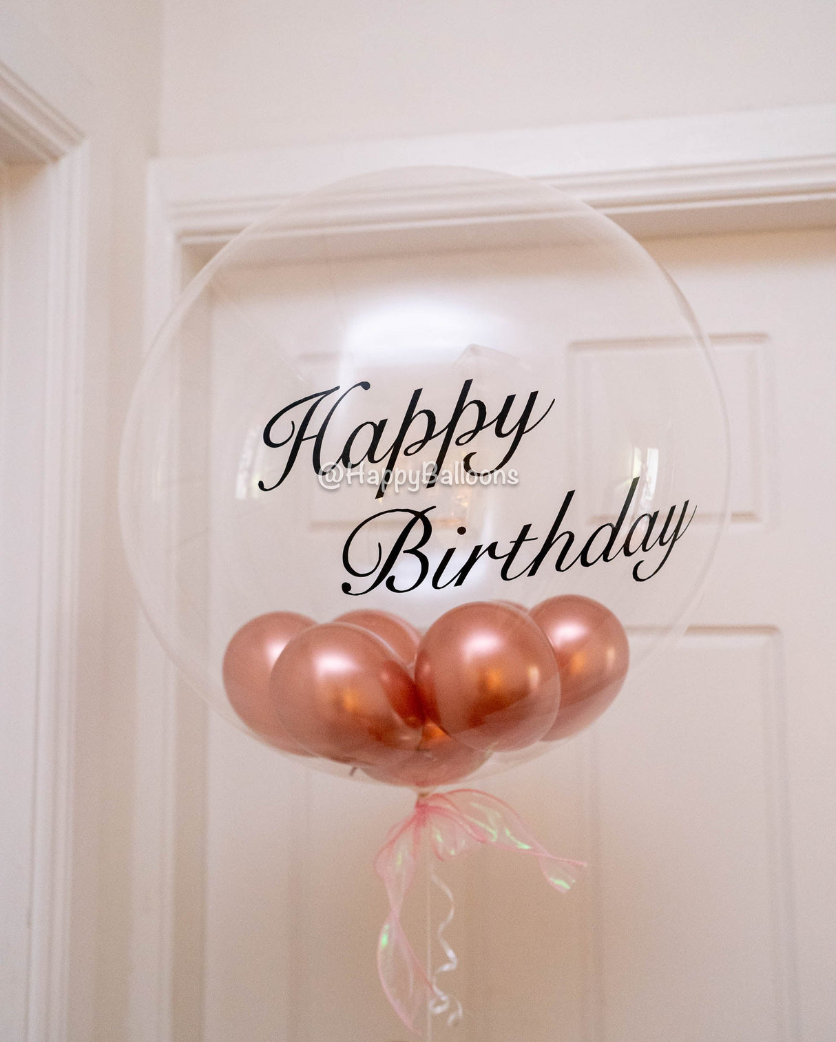 SKU-101012 24-Inch Helium-Filled Bubble Balloon with 7 Mini Balloons