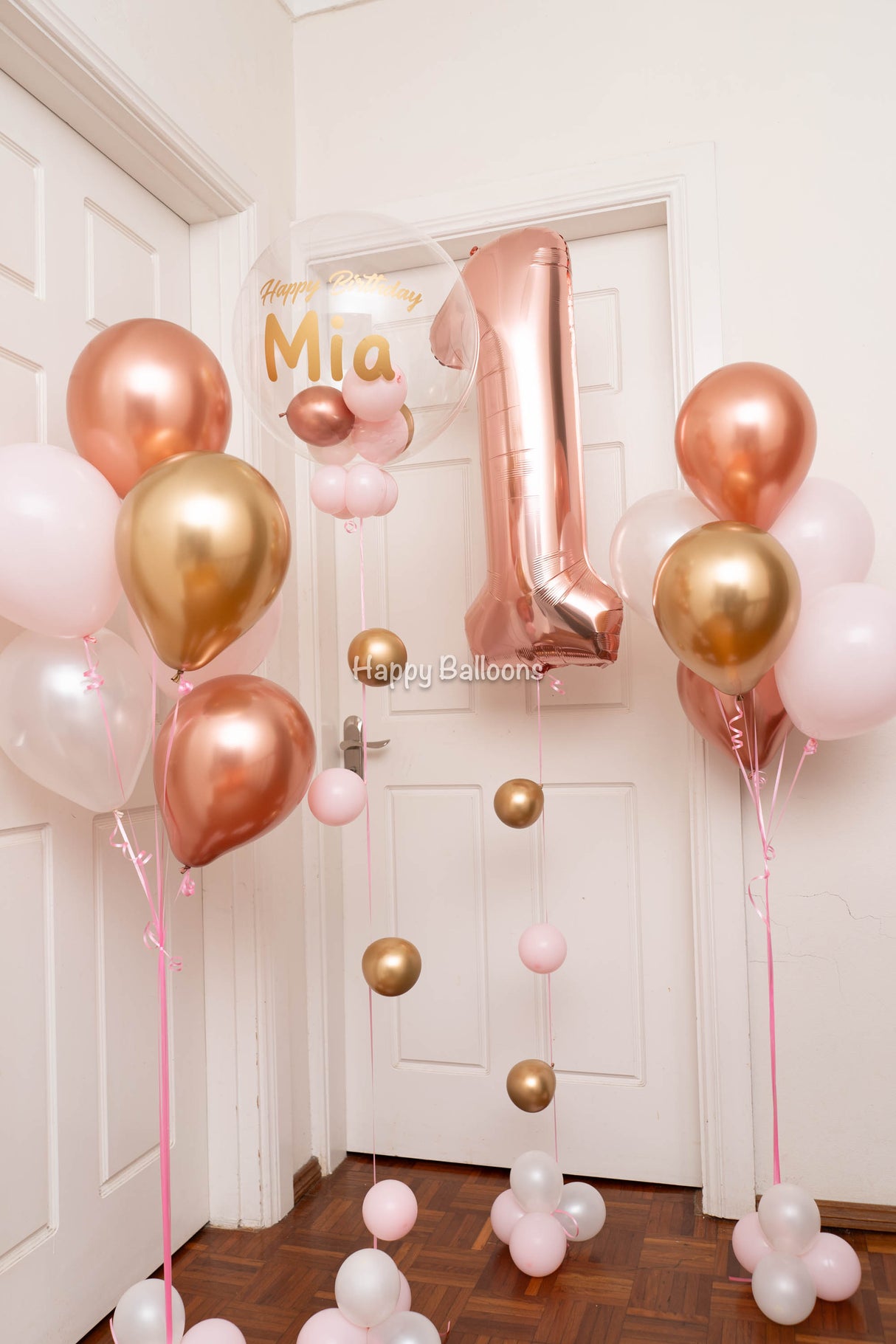 SKU-101021 Helium Balloons + Number Combo