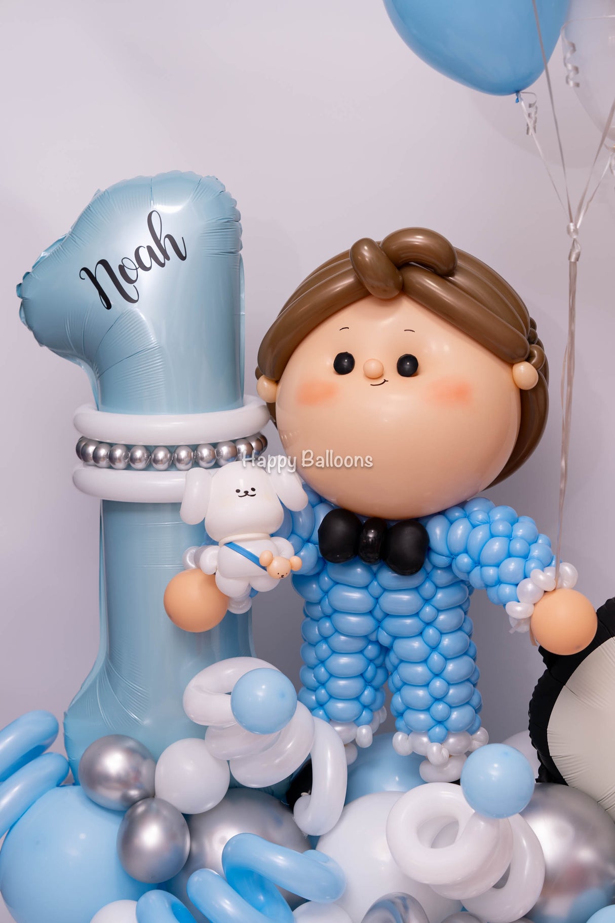 SKU-301048 Numbers Balloon Set for boy +Helium Balloons