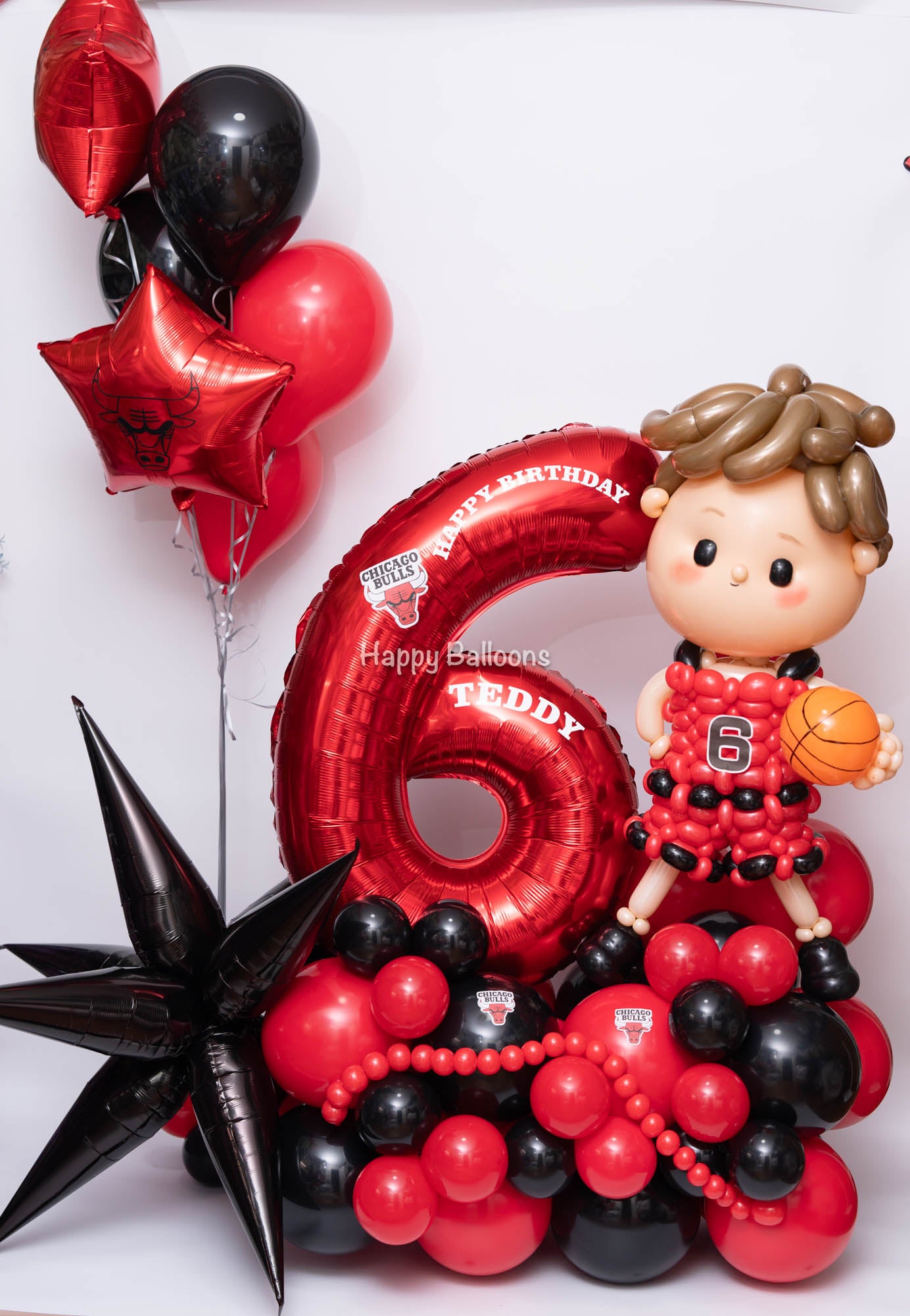 SKU-301050 Basketball boy Numbers Balloon Set