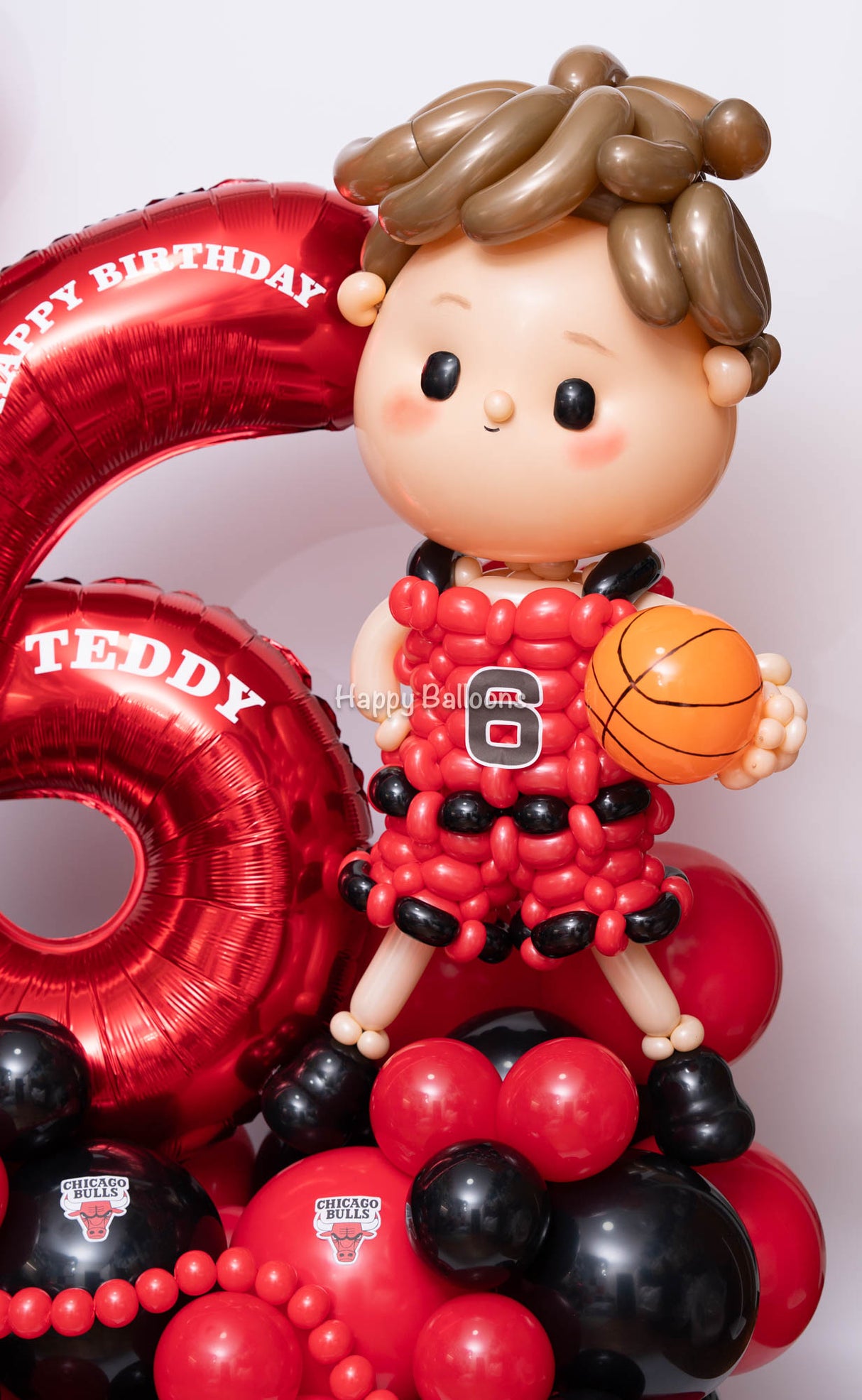 SKU-301050 Basketball boy Numbers Balloon Set