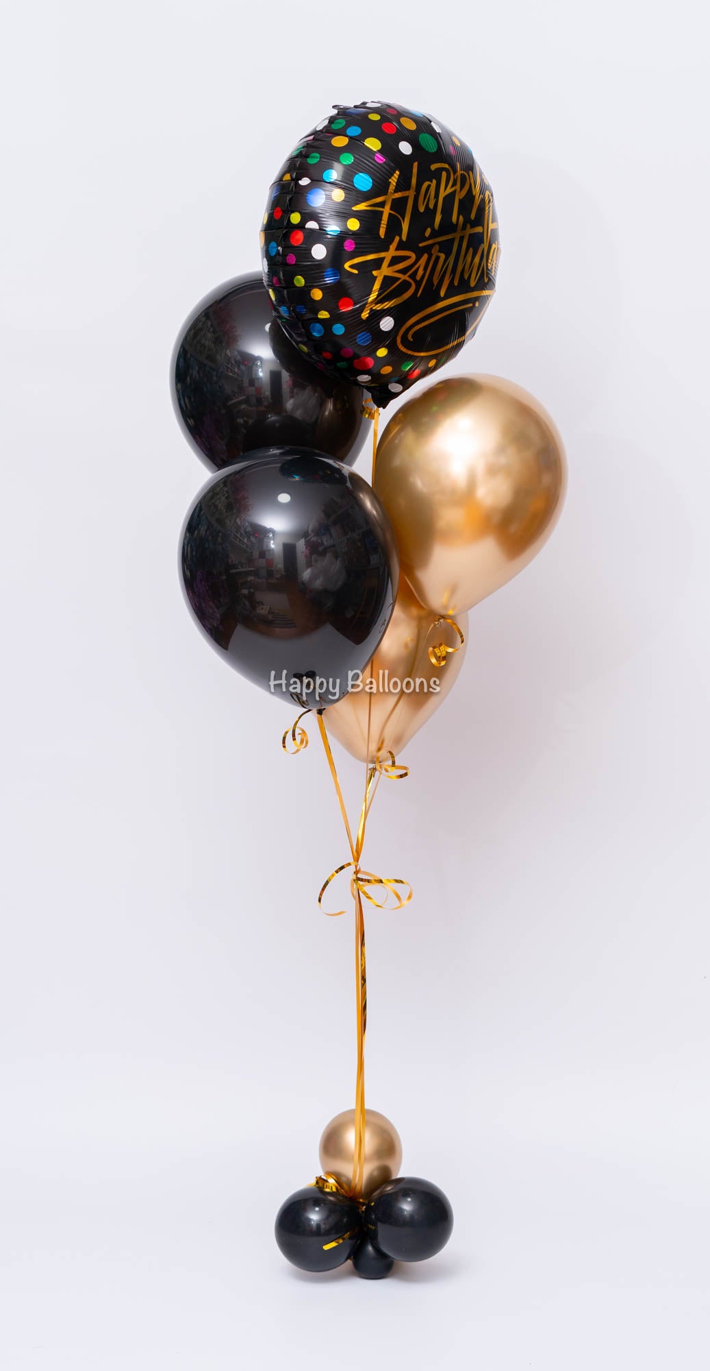 SKU-101005 Bunch of 4 Helium Balloons + Foil Balloon Bouquet