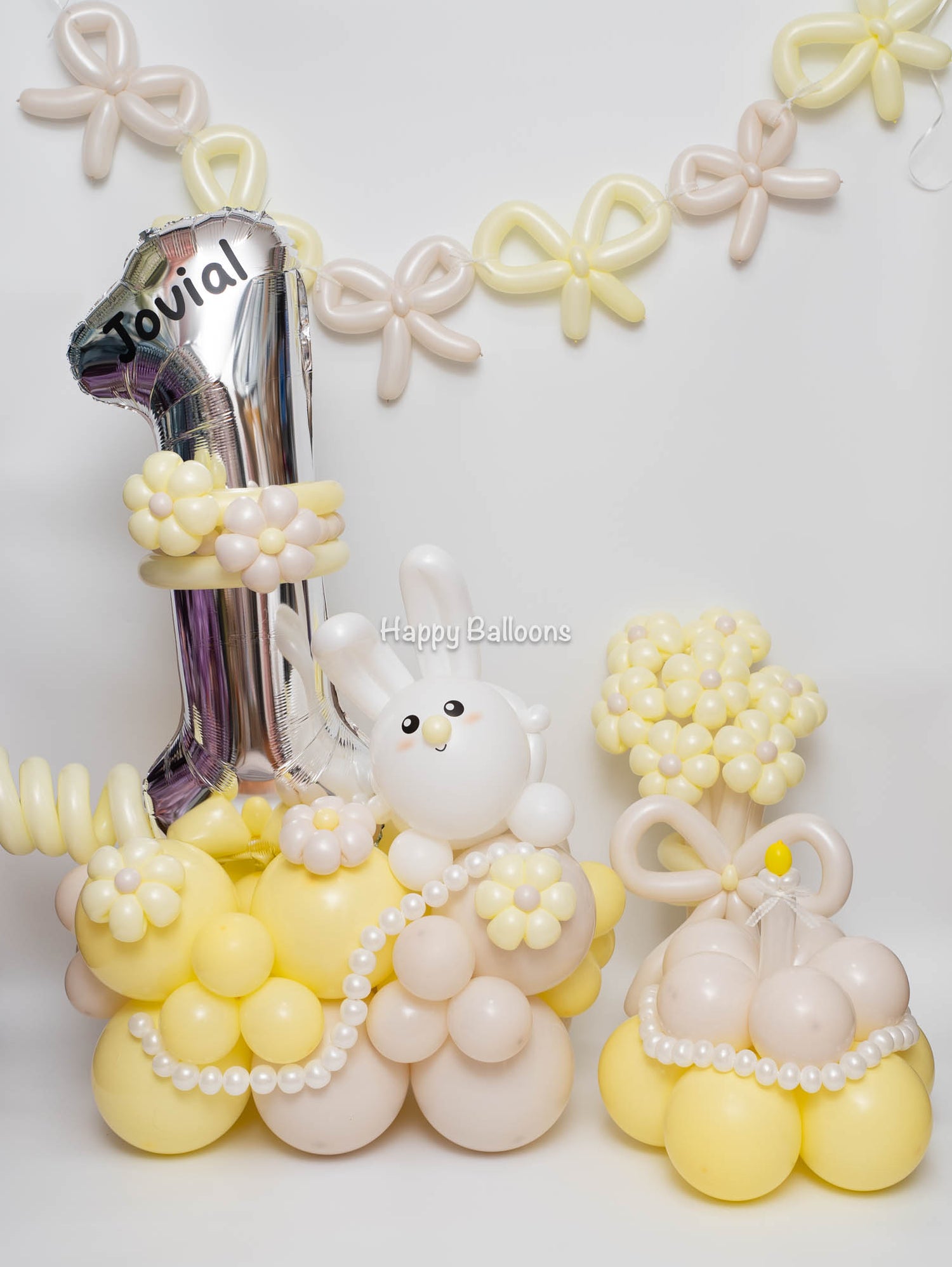 SKU-301052 Numbers Balloon Set + Flowers + Cake