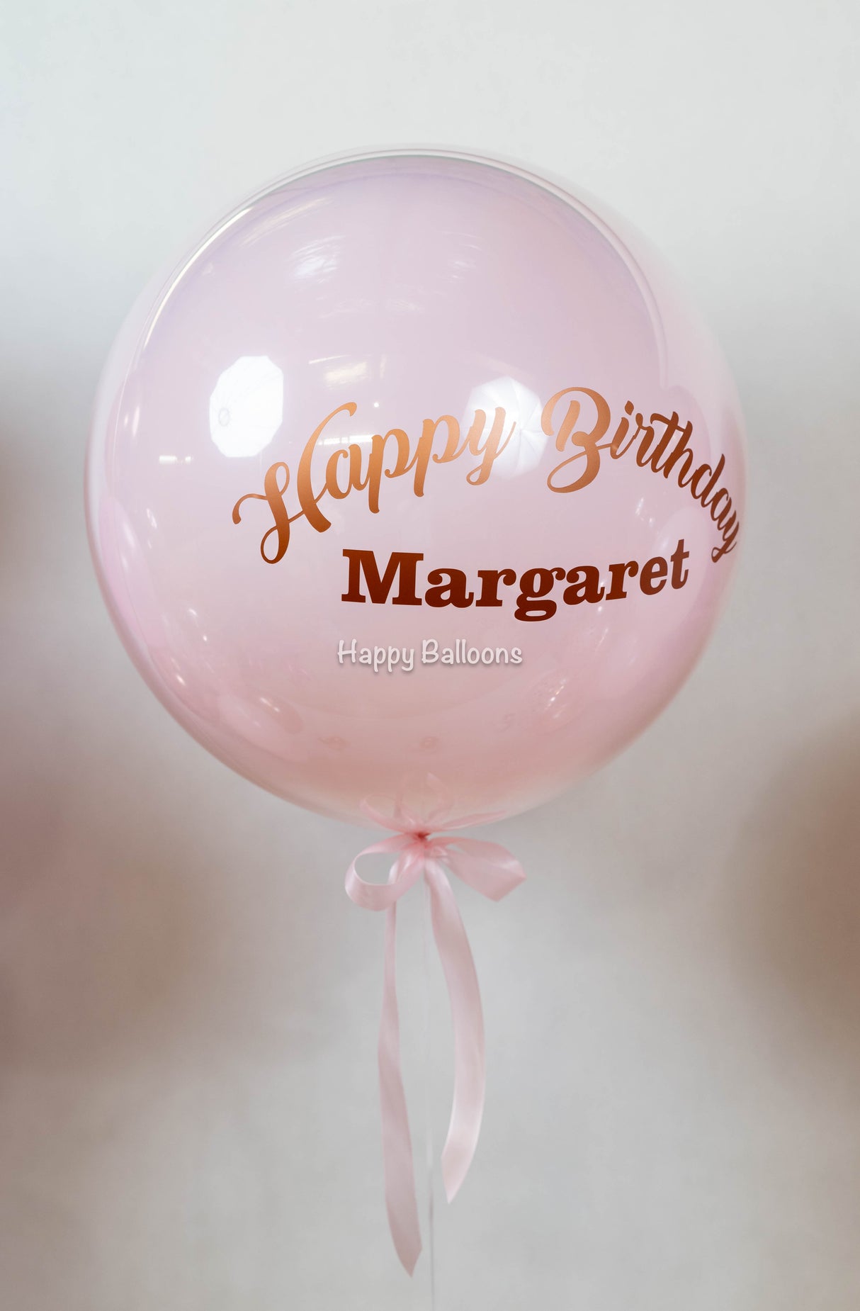 SKU-101043 24-Inch Personalised Bubble Helium Balloon