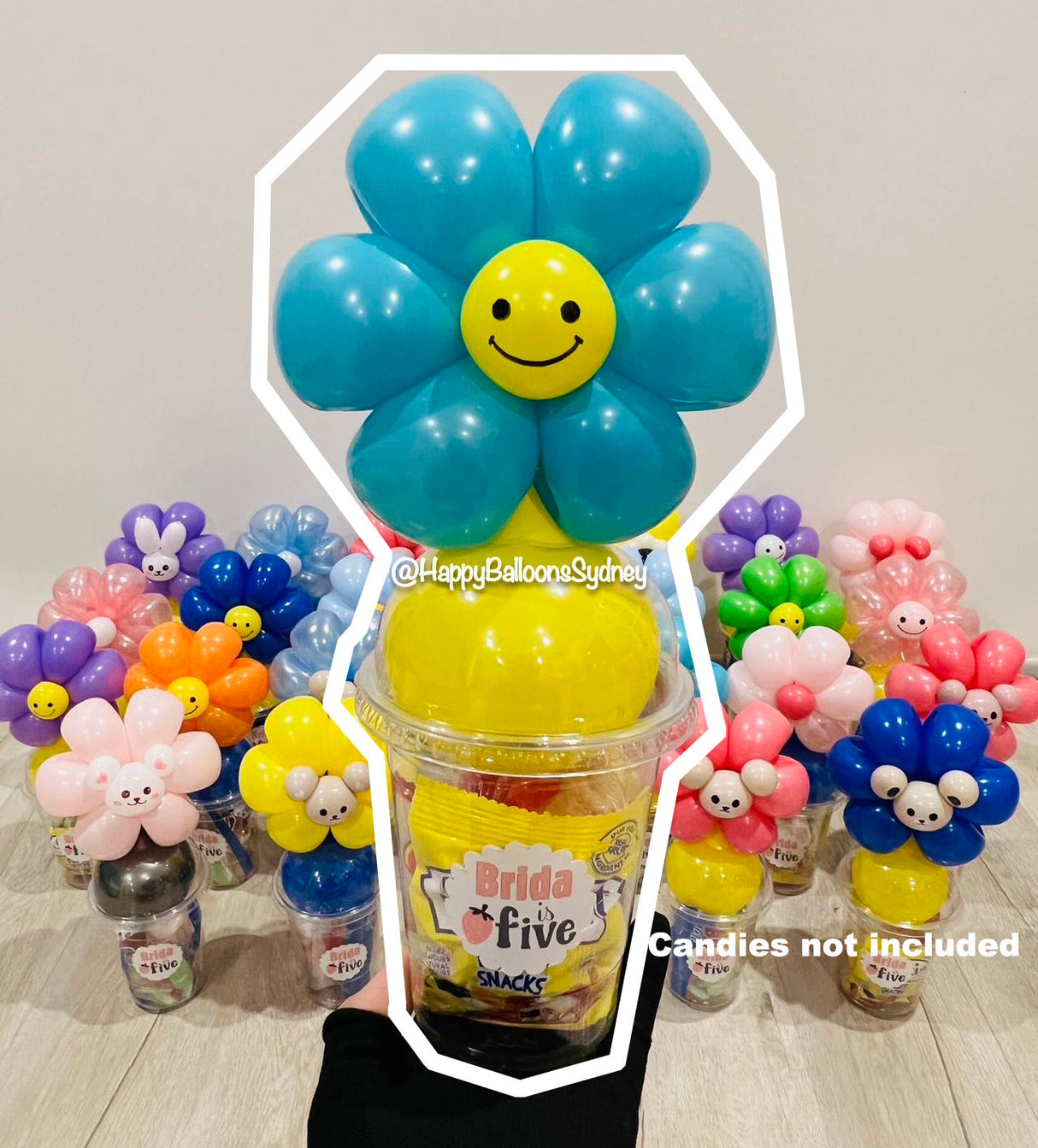 SKU-203008 Flower Balloon Candy Cups