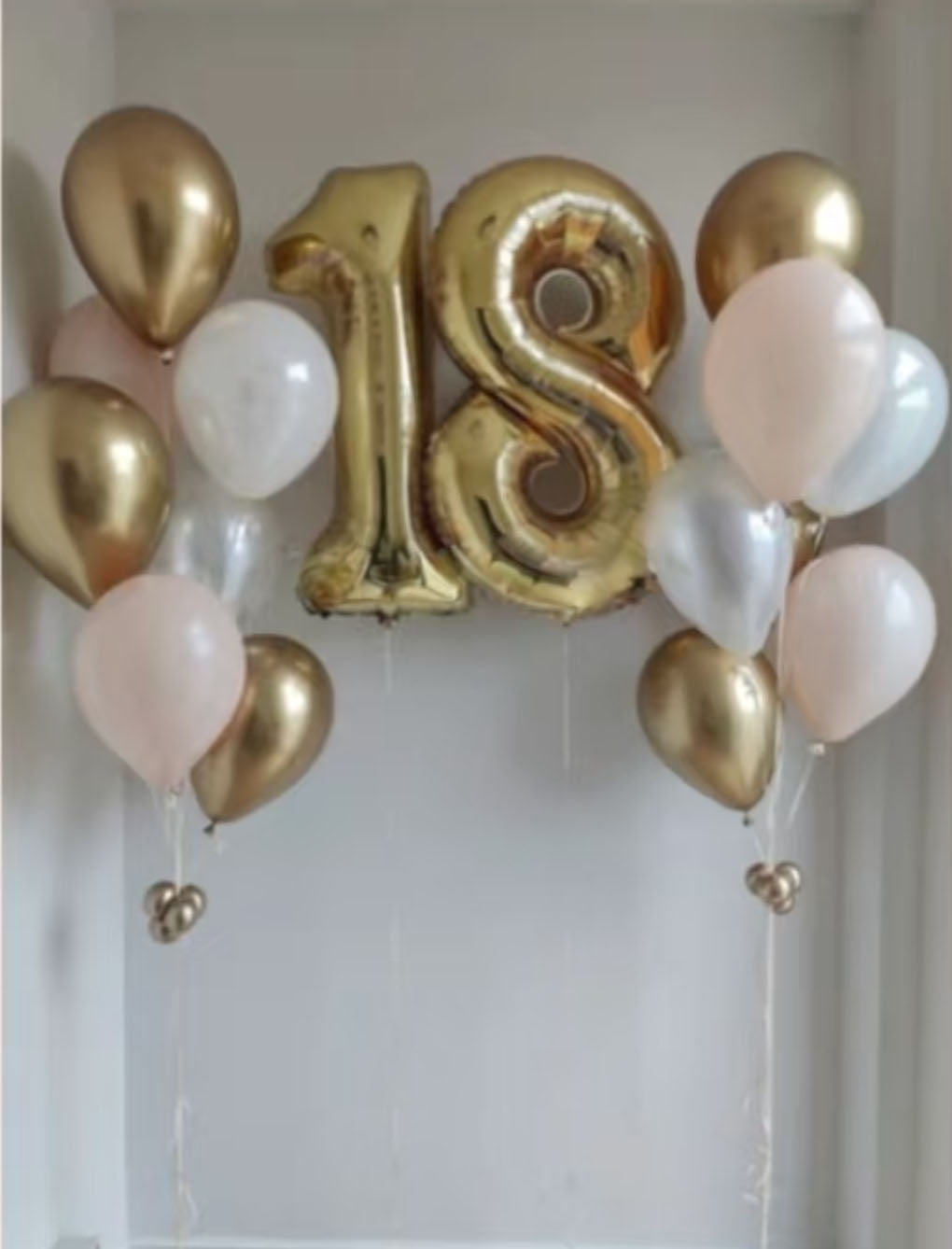 SKU-101023 Helium Balloons + Number Combo