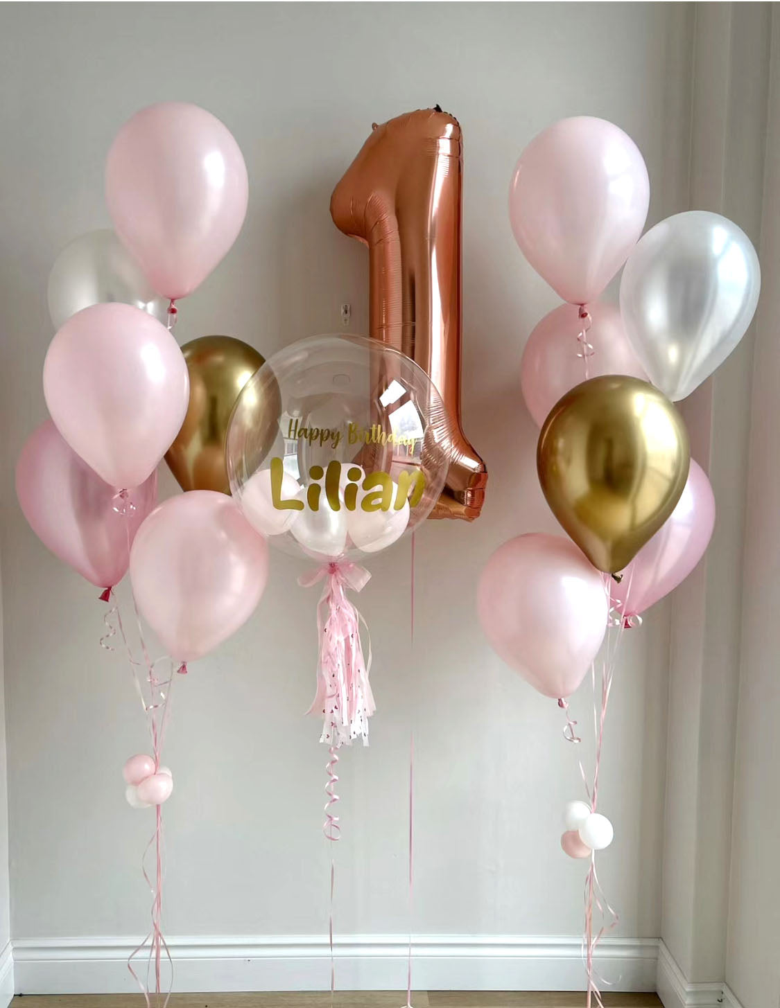 SKU-101021 Helium Balloons + Number Combo