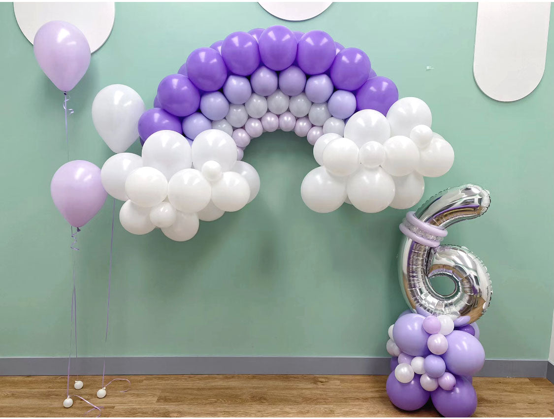 SKU-302003 Birthday Rainbow decoration and Helium Balloons set