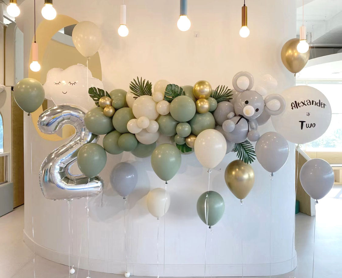 SKU-302002 Birthday decoration Garland and Helium Balloons set