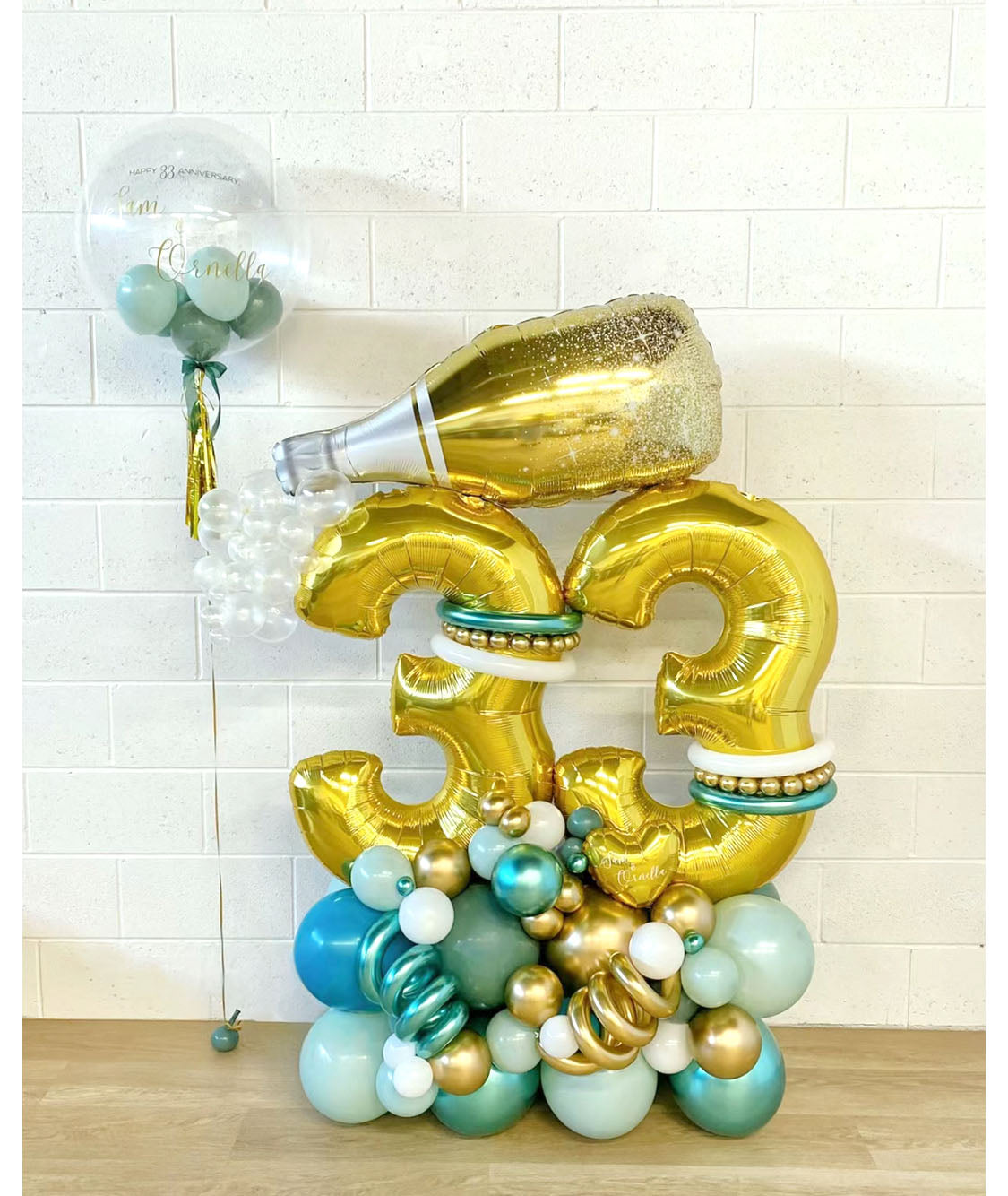 SKU-301029 Birthday Numbers Balloon Set+Helium Balloon