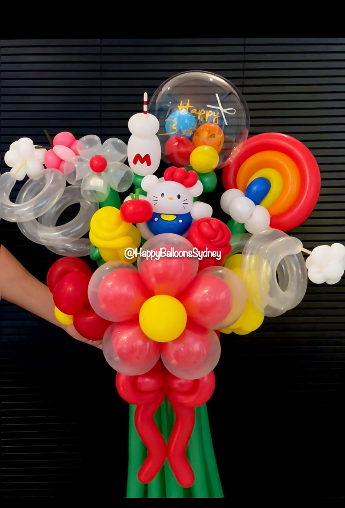 SKU-102011 Twisted Balloon Flowers Bouquet