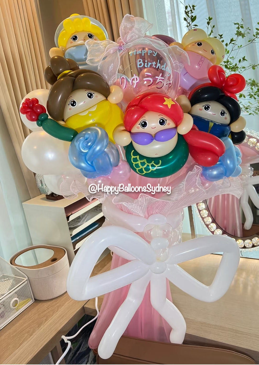 SKU-102033 Twisted Balloon Flowers Bouquet Pincess