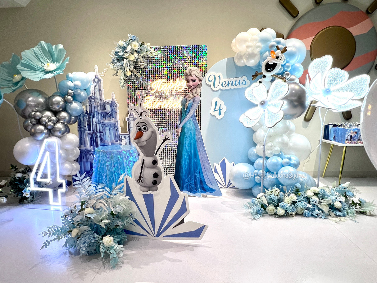 SKU-401013 Frozen Elsa Birthday Party decorations setup