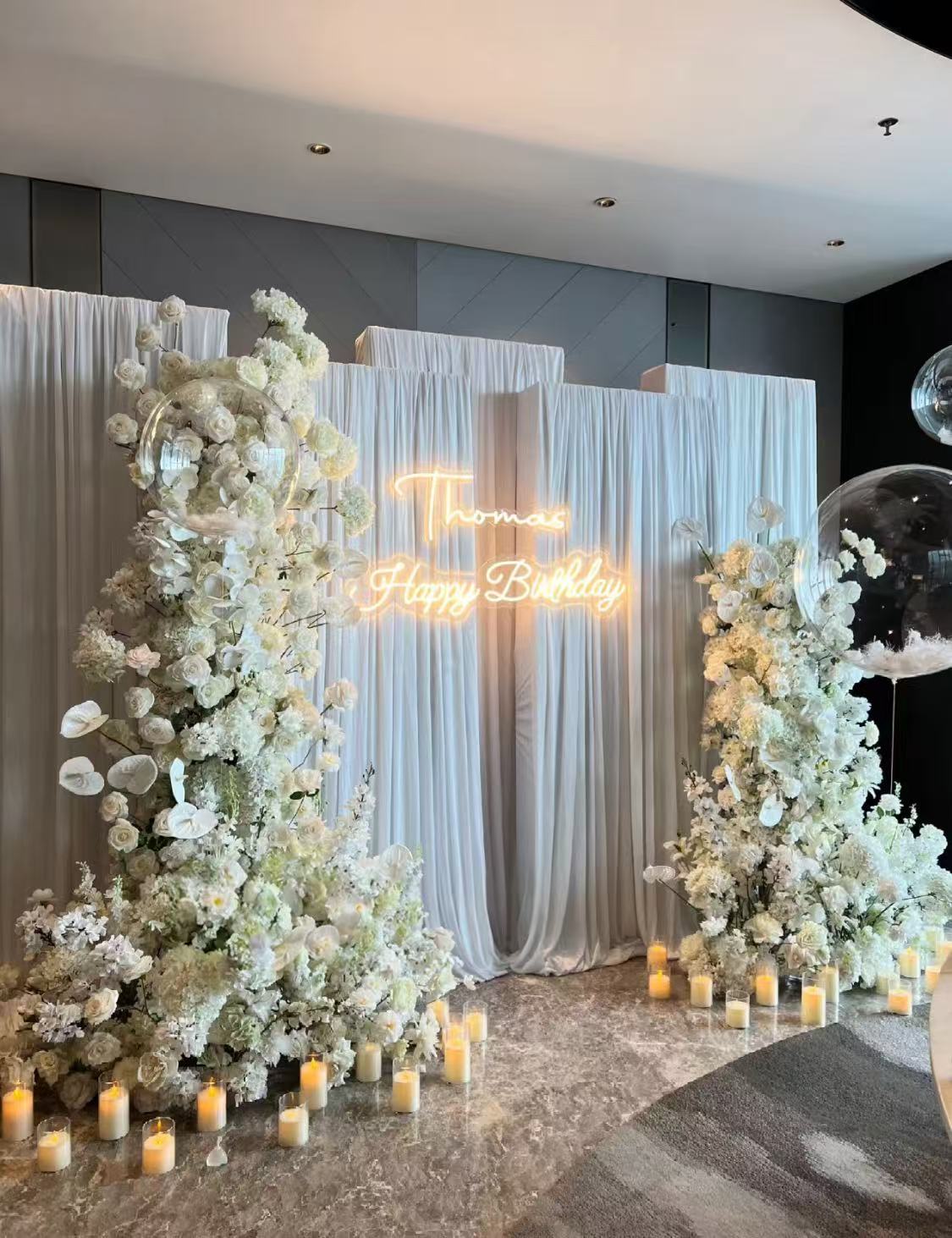 SKU-402006 Flowers decorations setup for Birthday Party