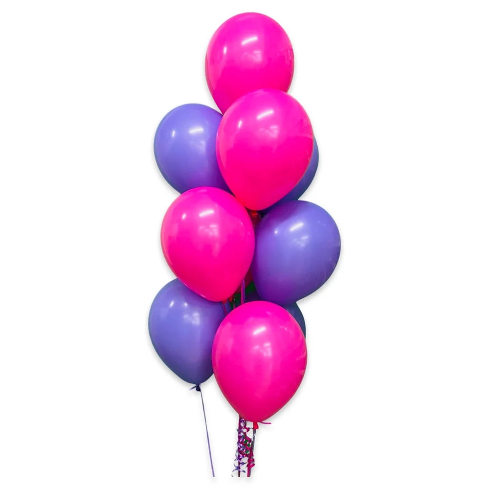 SKU-101003 Bunch of 10 Helium Balloons Bouquet
