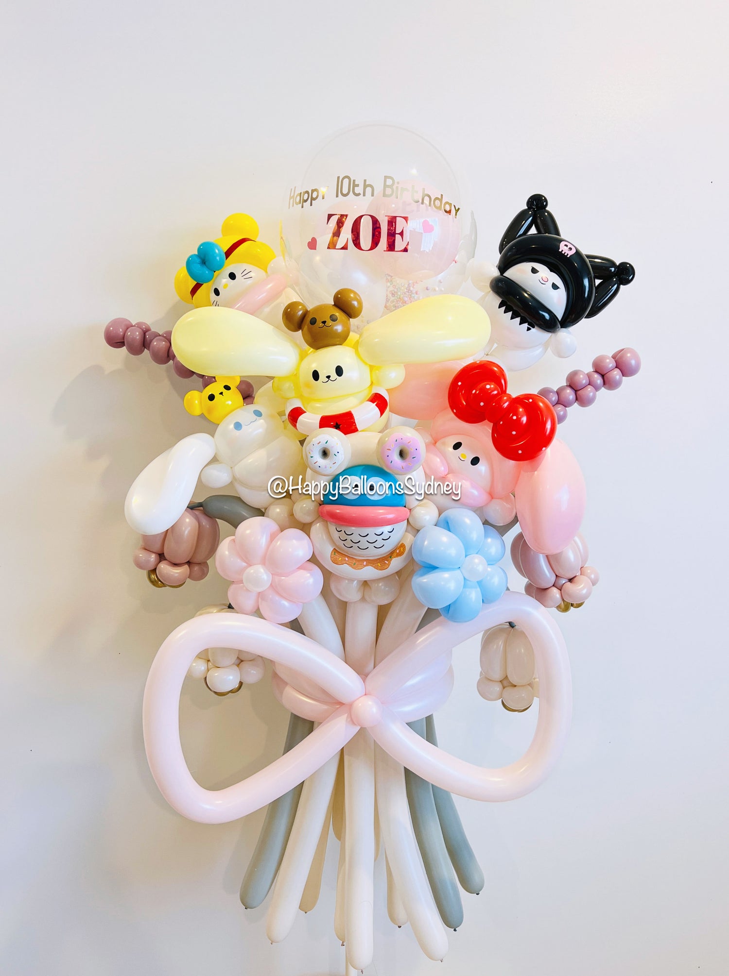 SKU-102045 Twisted Balloon Flowers Bouquet