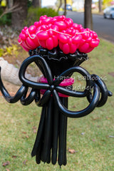 SKU-102047 Twisted Balloon Flowers Bouquet Roses