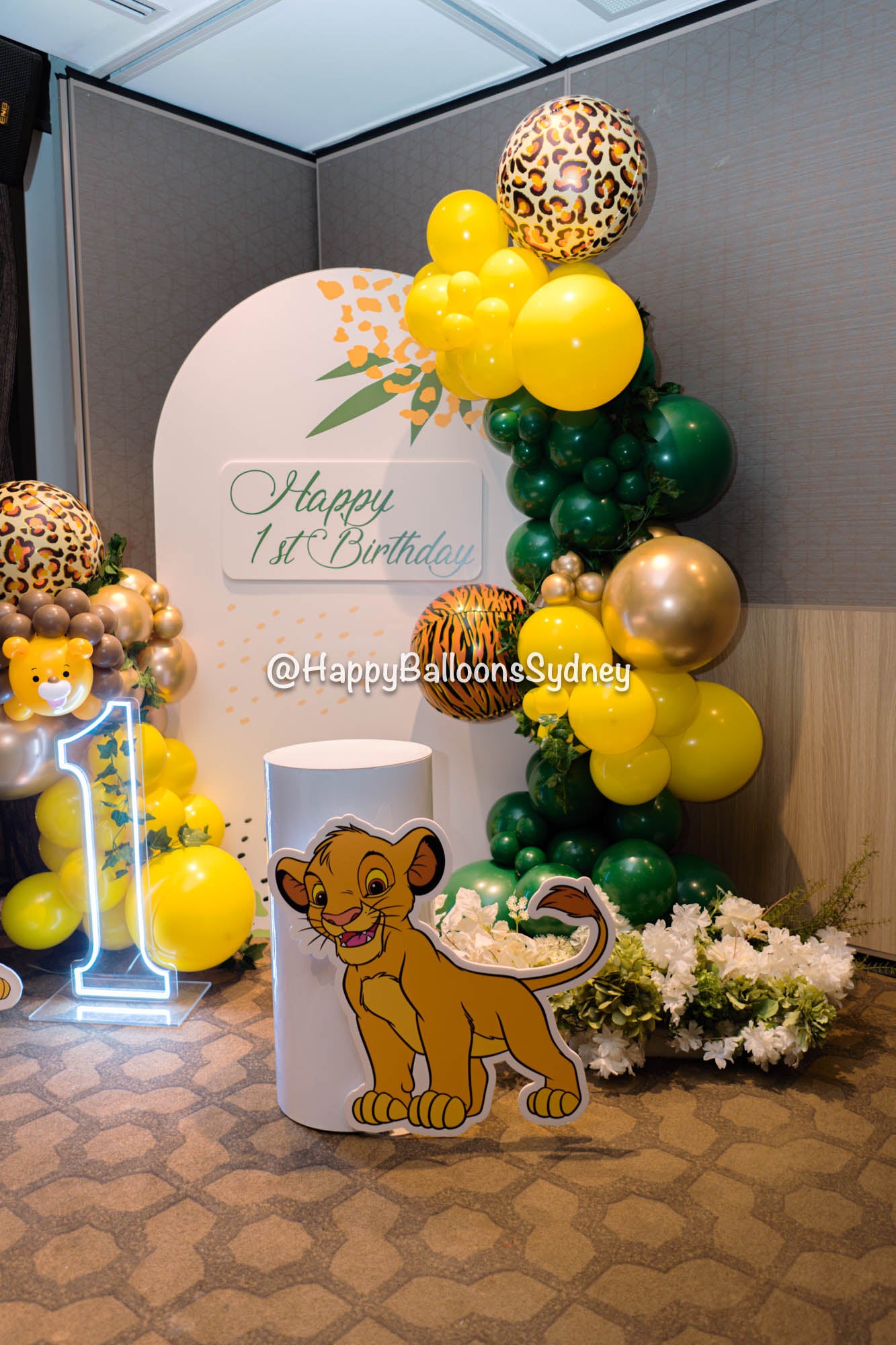 SKU-401002 Lion King Birthday Party decoration Garland – Happy