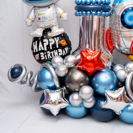 SKU-301023 Spaceman Number Balloon Set