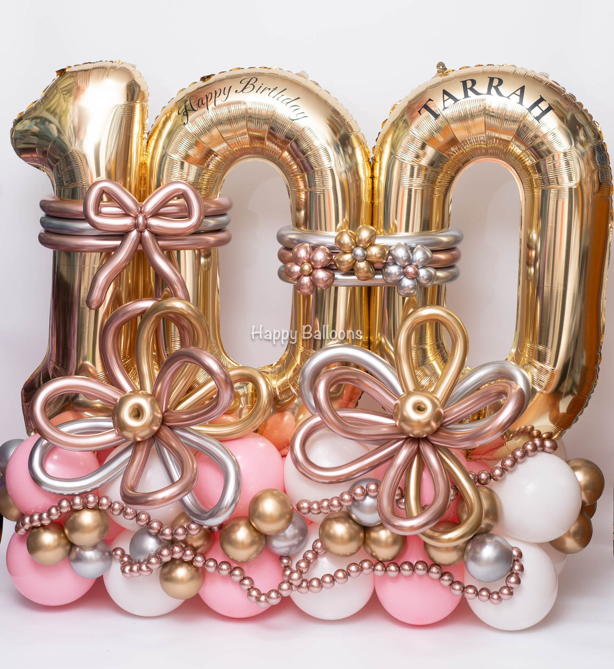 SKU-301051 100 Numbers Balloon Set + Helium balloons combo