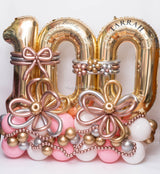 SKU-301051 100 Numbers Balloon Set + Helium balloons combo