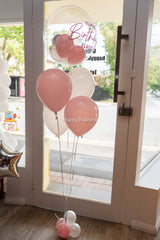 SKU-101040 Bunch of 4 Helium Balloons + 45cm Bubble