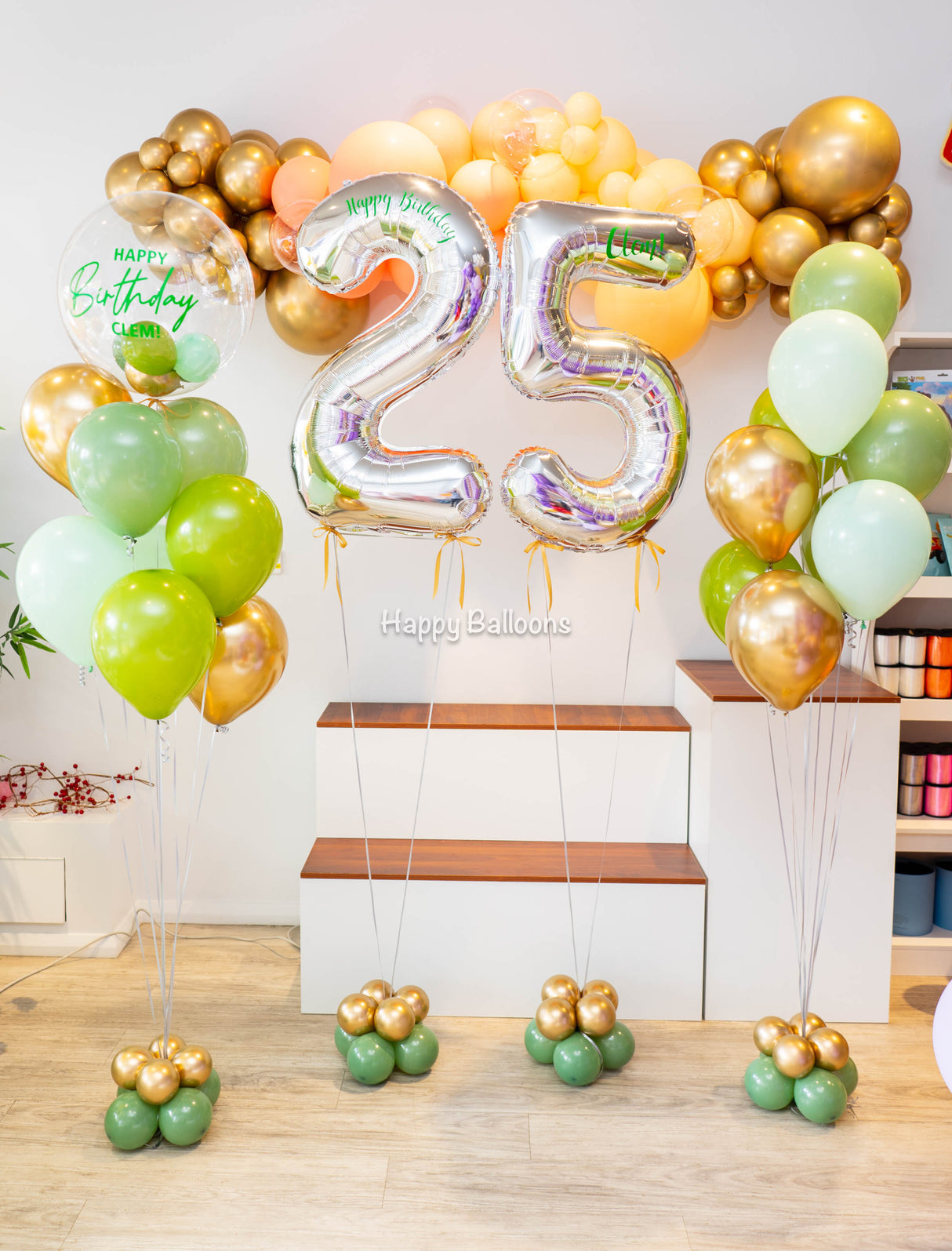 SKU-101039 Helium Balloon Bouquet Bundle Set (Number Display)