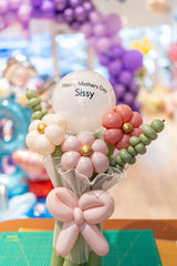 SKU-102042 Twisted Balloons Flowers Bouquet