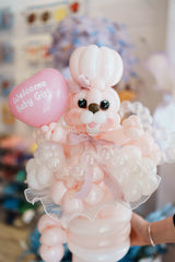 SKU-102036 Twisted Balloon Flowers Bouquet Ribbit