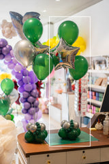 SKU-101019 3 Latex + Printed Foil Helium Balloon Table Centrepiece