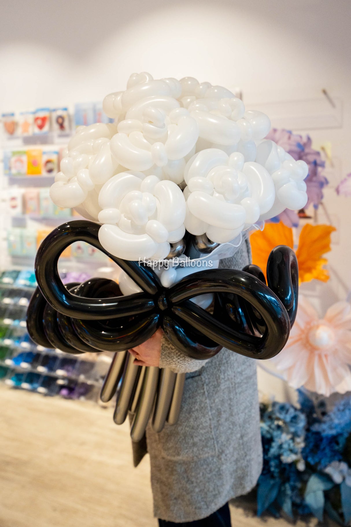 SKU-102009 Twisted Balloon Flowers Bouquet