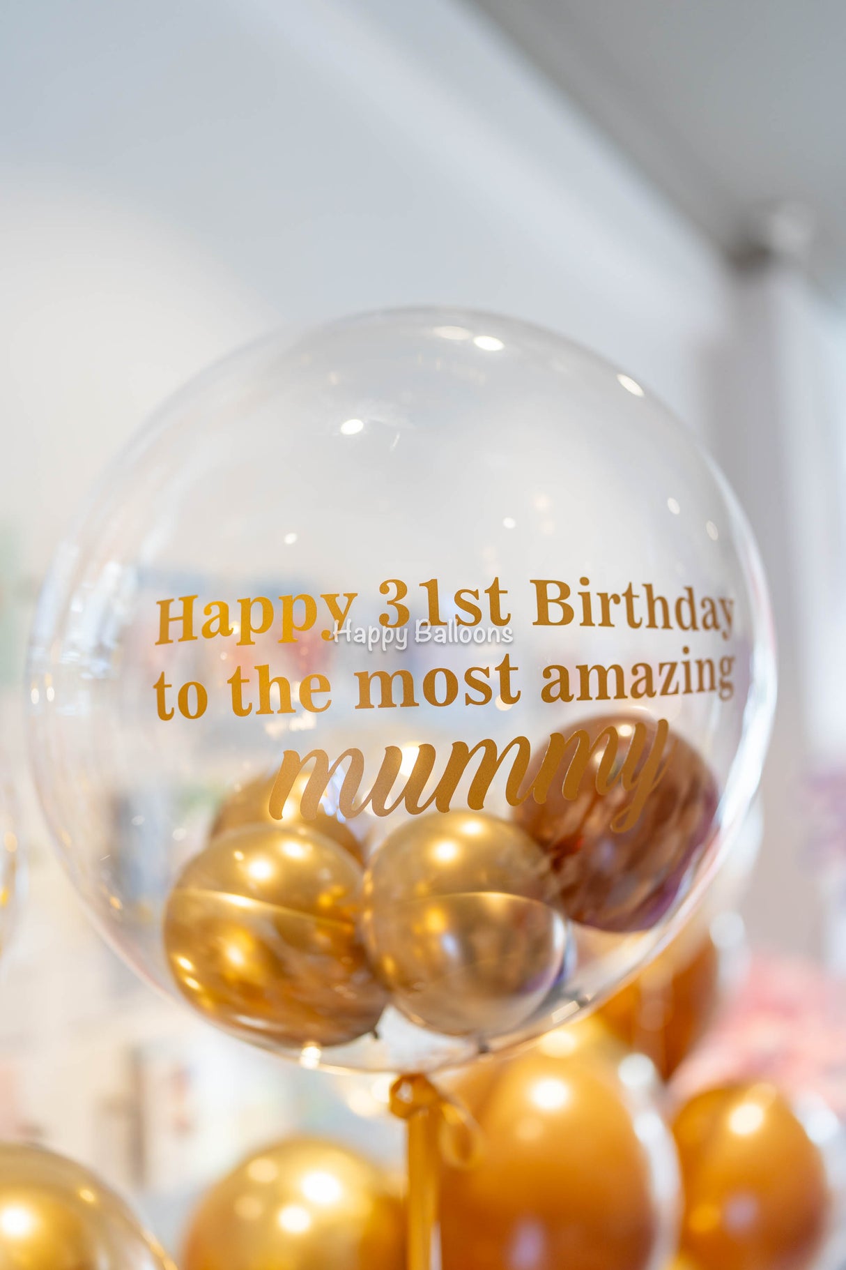 SKU-101013 18-Inch Bubble Balloon with 5 Mini Balloons