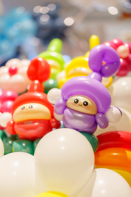 SKU-102046 Twisted Balloon Flowers Bouquet