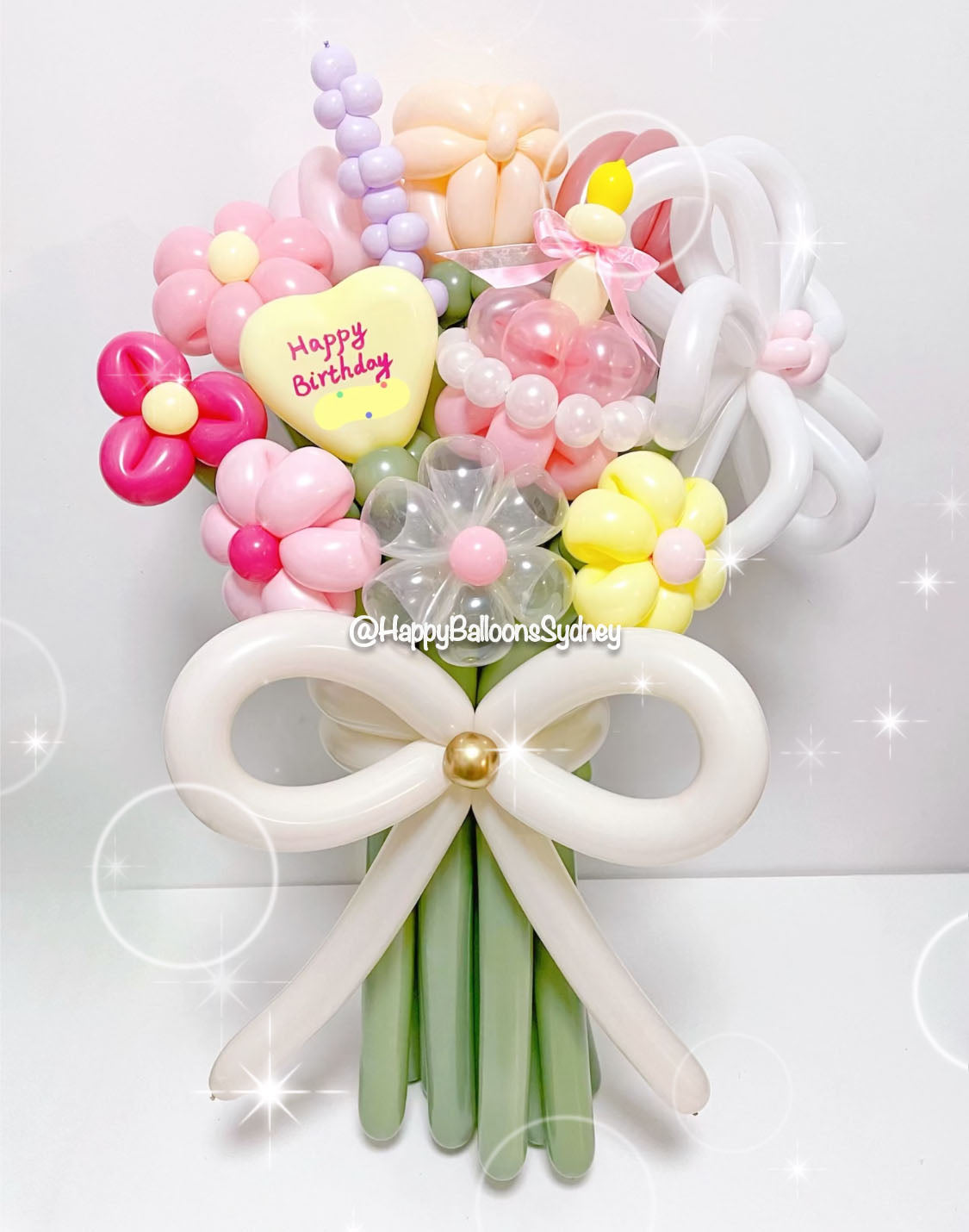 SKU-102017 Twisted Balloon Flowers Bouquet