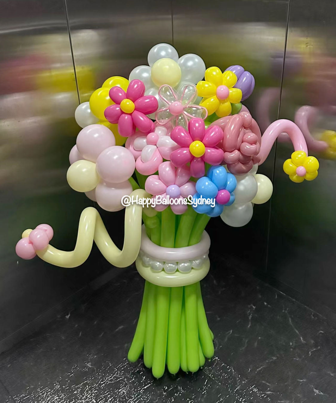 SKU-102013 Twisted Balloon Flowers Bouquet